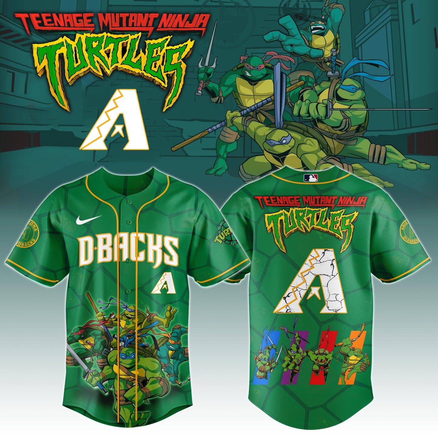 ARI x Ninja Turtles Night Game Limited Edition Printed Jersey 2025
