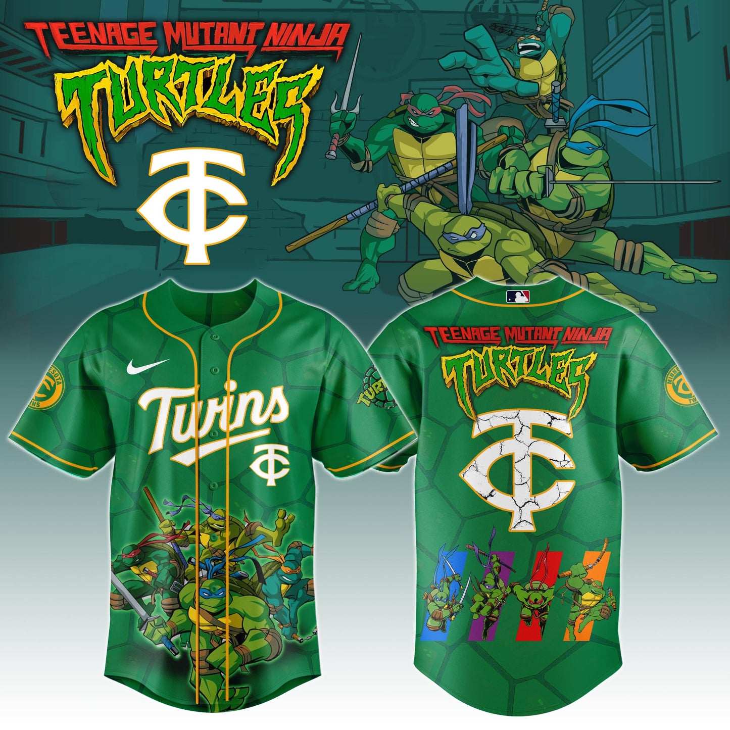 MIN x Ninja Turtles Night Game Limited Edition Printed Jersey 2025