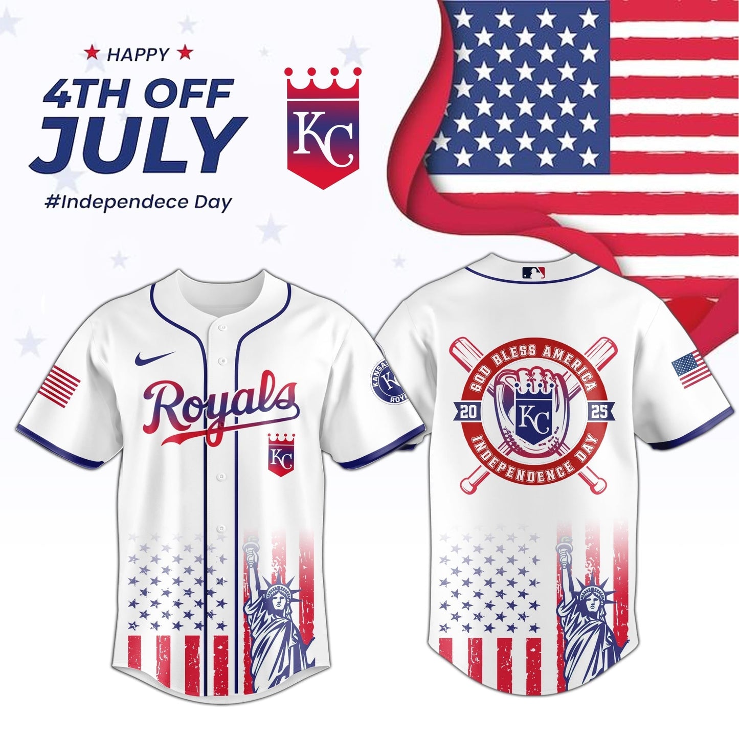 KC Special Independence Day Limited Edition Jersey - Printed