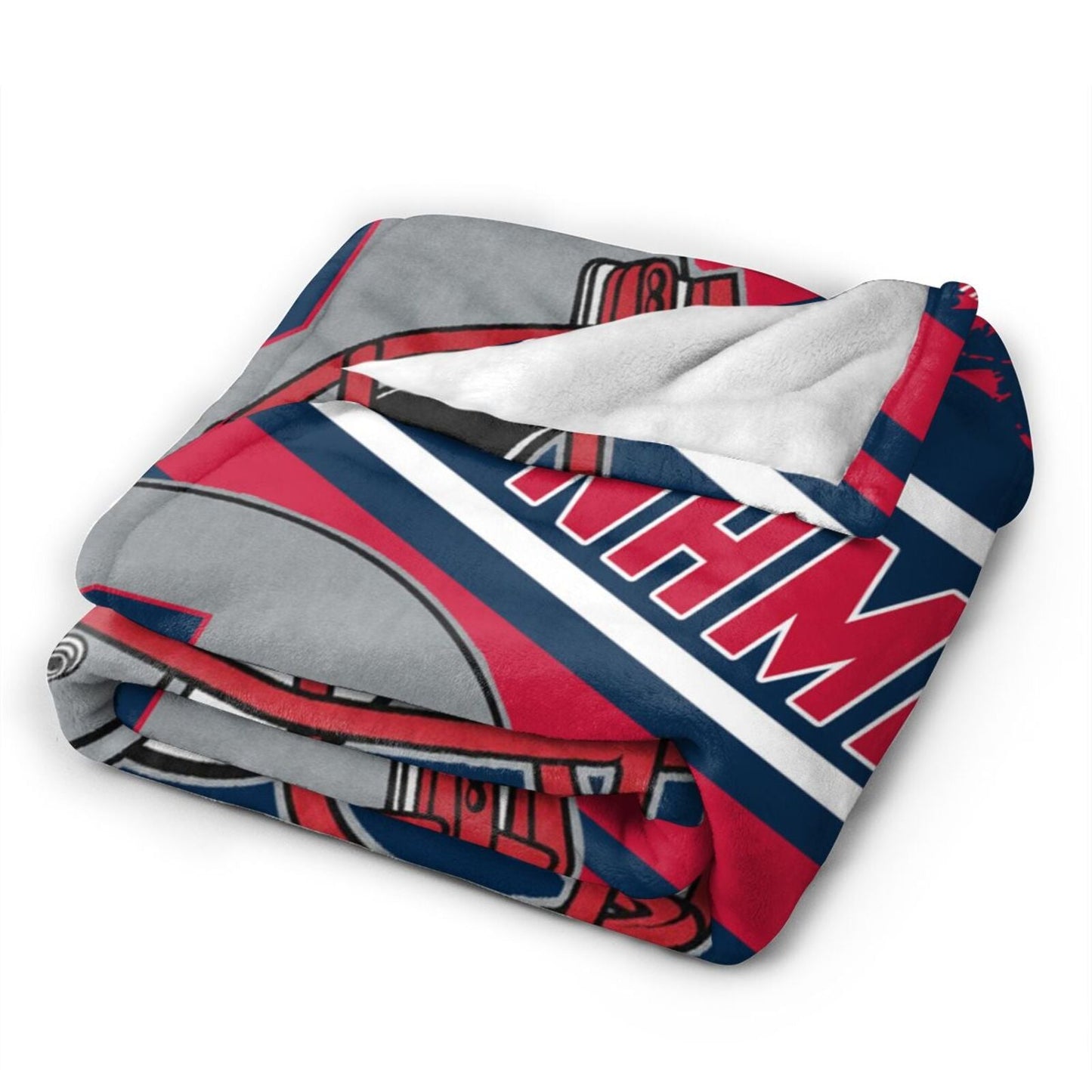 Custom Football City Map New England Fleece Throw Blanket Name Number for Fans Gifts