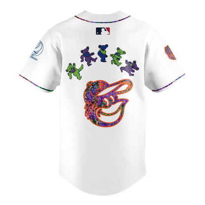 BAL 2025 Grateful Dead Night Limited Edition Baseball Jersey MLBGD33