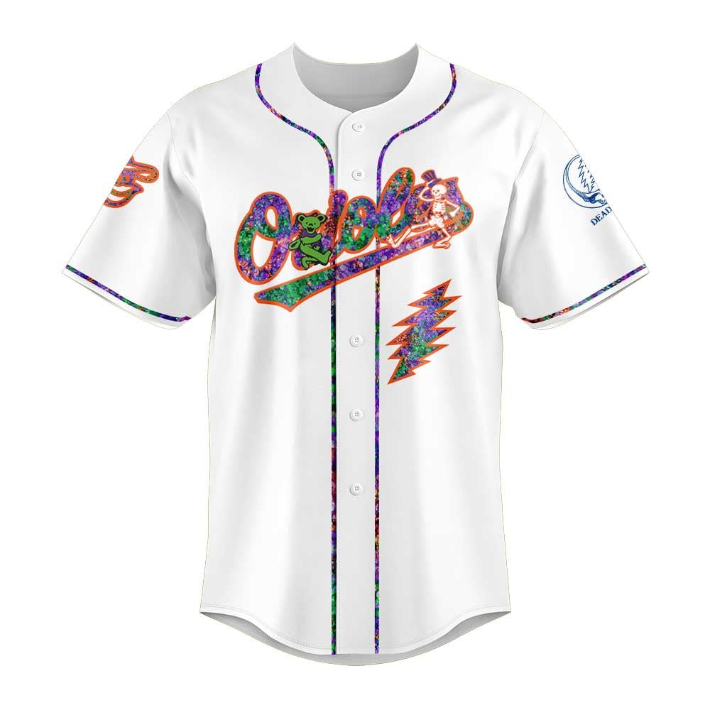 BAL 2025 Grateful Dead Night Limited Edition Baseball Jersey MLBGD33