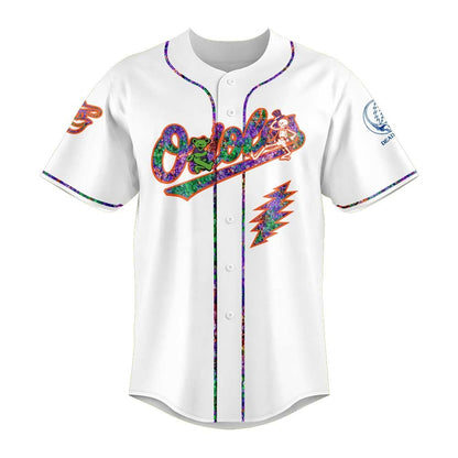 BAL 2025 Grateful Dead Night Limited Edition Baseball Jersey MLBGD33
