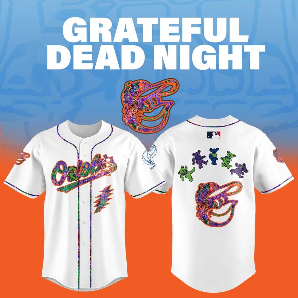 BAL 2025 Grateful Dead Night Limited Edition Baseball Jersey MLBGD33