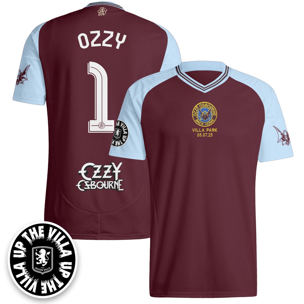 Aston Villa Ozzy Osbourne Back Home Jersey - Printed