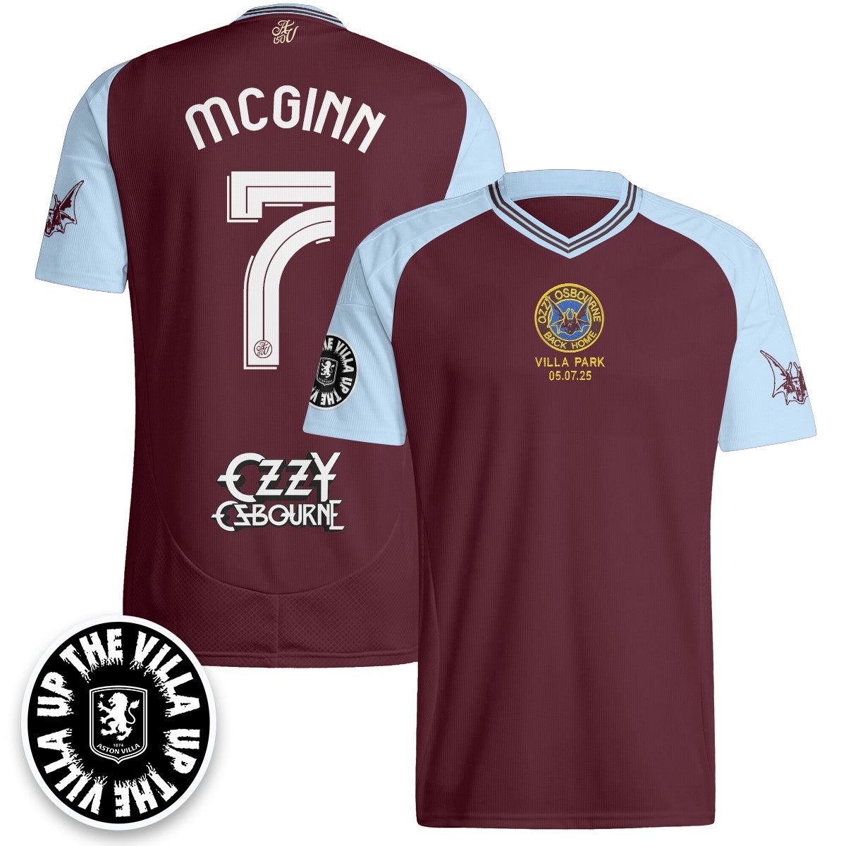 Aston Villa Ozzy Osbourne Back Home Jersey - Printed