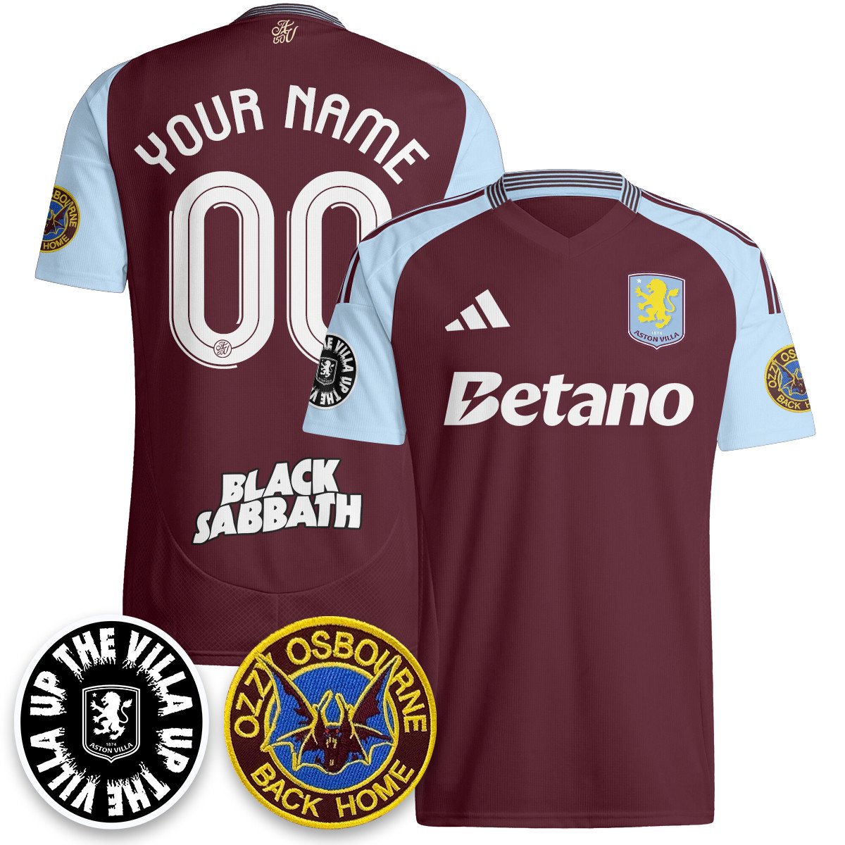 Aston Villa Ozzy Osbourne Back Home Jersey - Printed