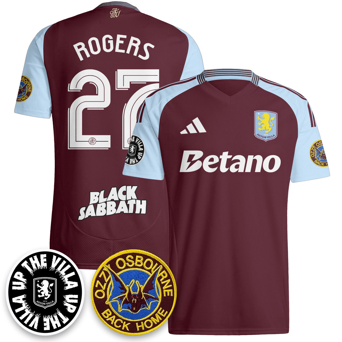 Aston Villa Ozzy Osbourne Back Home Jersey - Printed