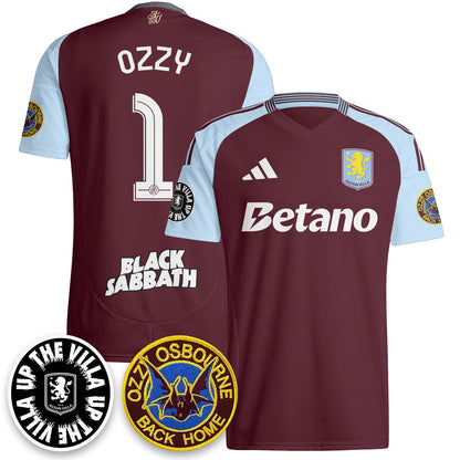 Aston Villa Ozzy Osbourne Back Home Jersey - Printed