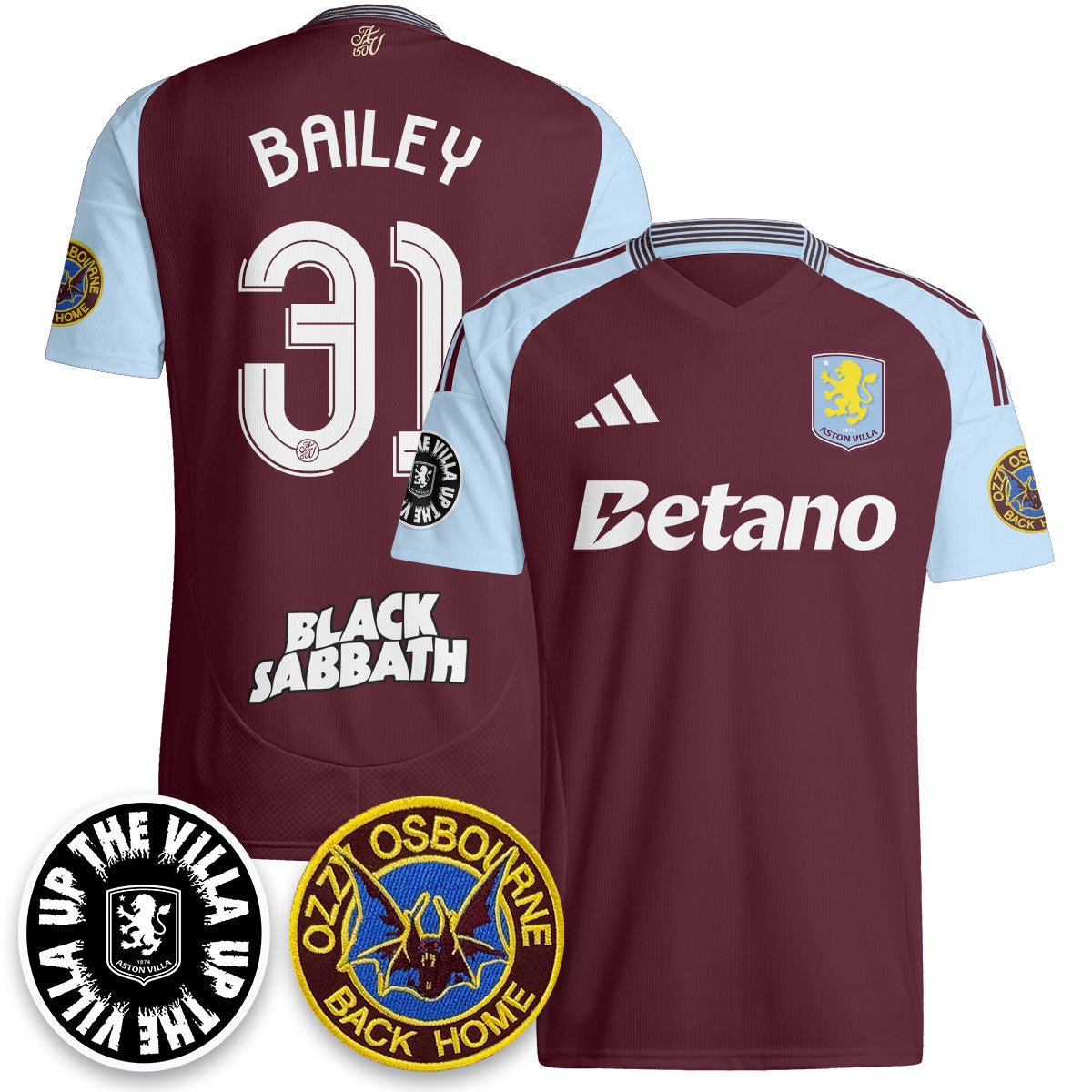 Aston Villa Ozzy Osbourne Back Home Jersey - Printed
