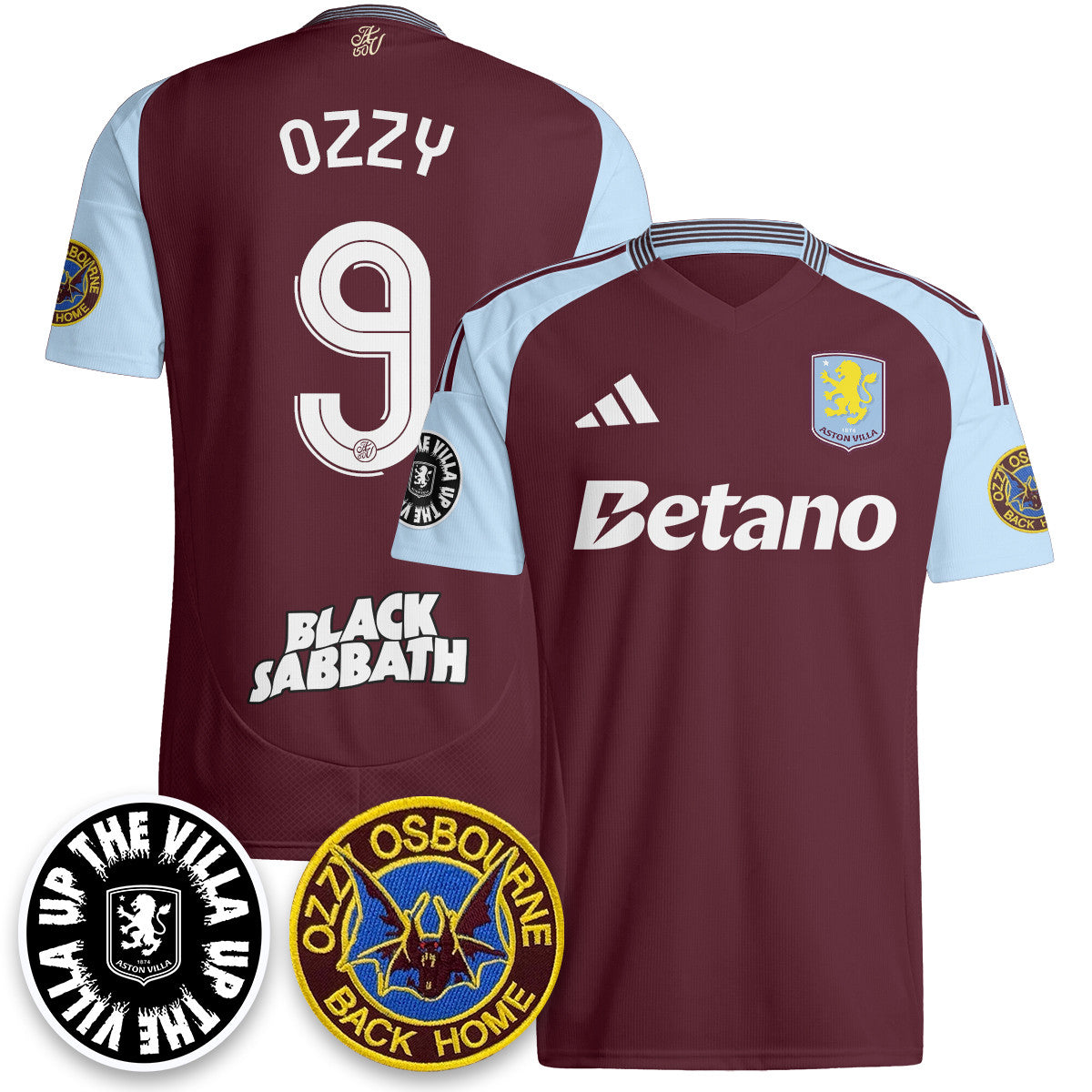 Aston Villa Ozzy Osbourne Back Home Jersey - Printed