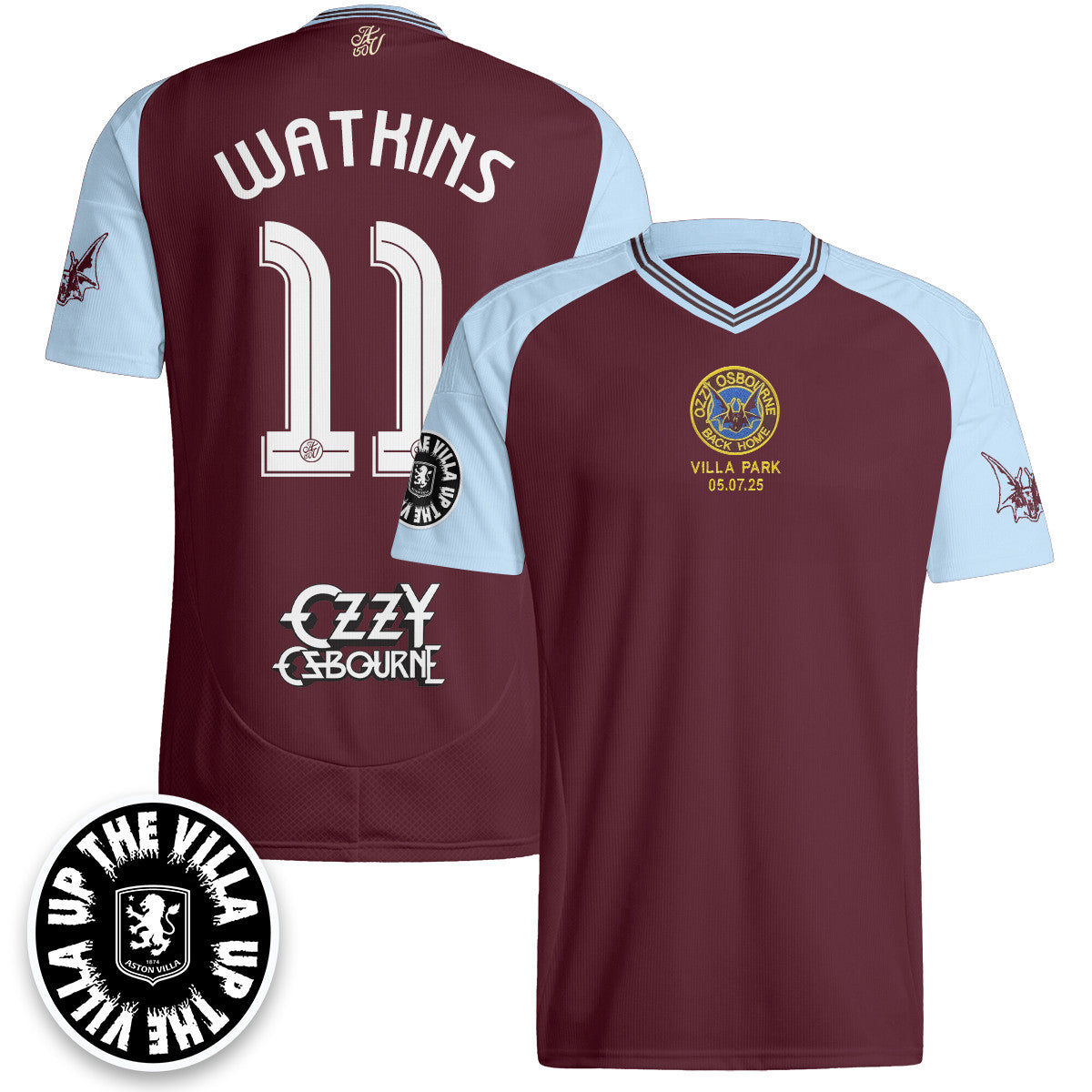 Aston Villa Ozzy Osbourne Back Home Jersey - Printed