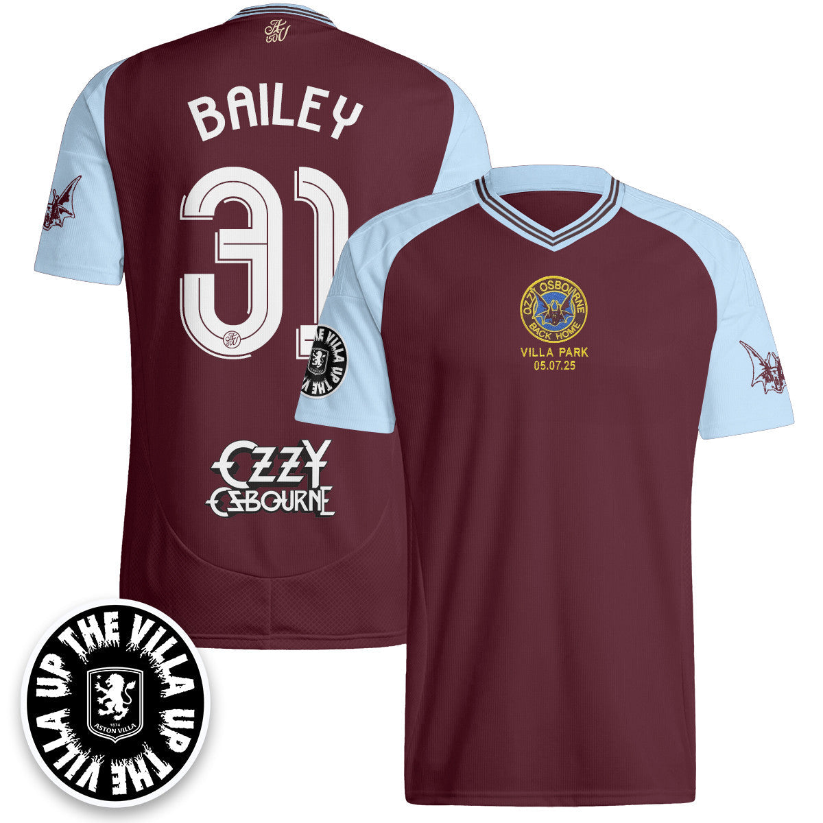 Aston Villa Ozzy Osbourne Back Home Jersey - Printed
