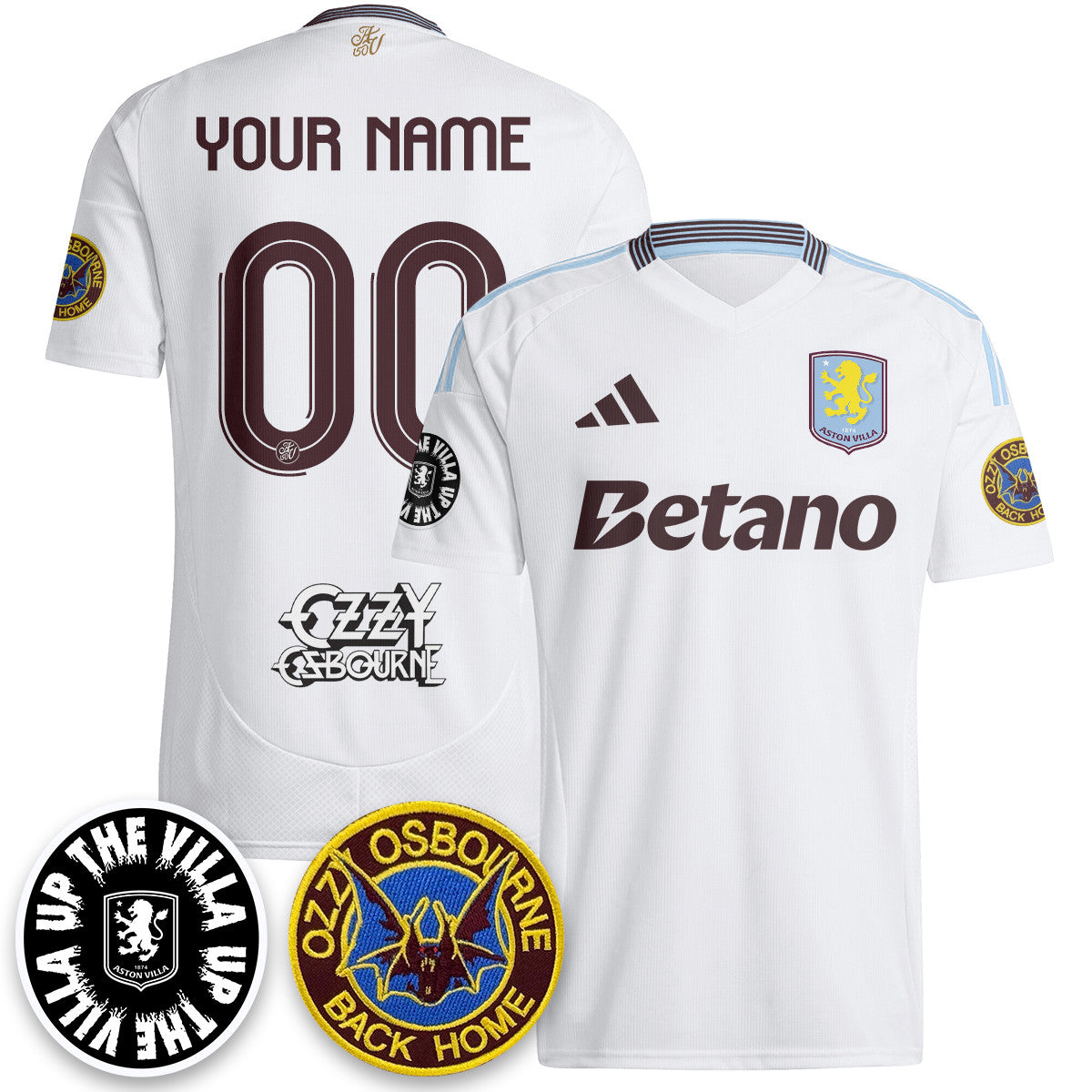 Aston Villa Ozzy Osbourne Back Home Jersey - Printed
