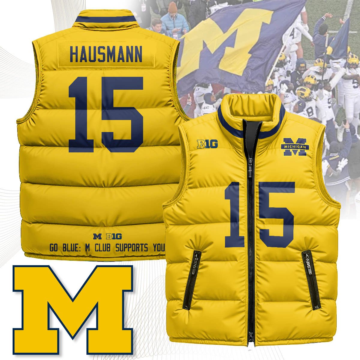 MICH Unisex Puffer Vest