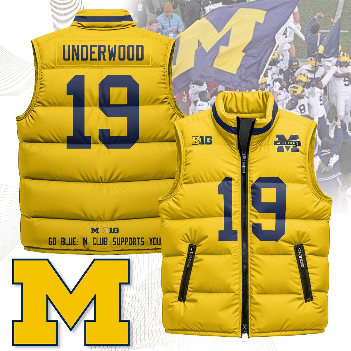 MICH Unisex Puffer Vest