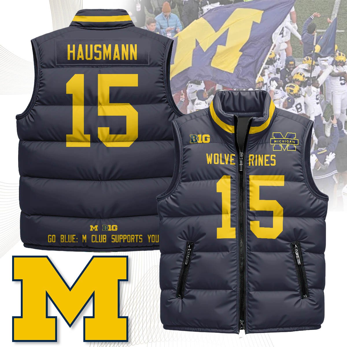 MICH Unisex Puffer Vest
