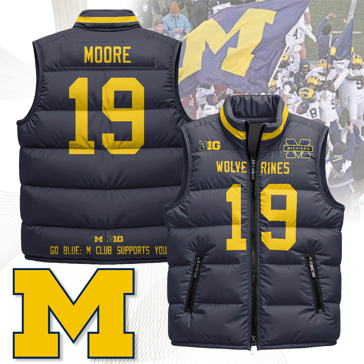 MICH Unisex Puffer Vest