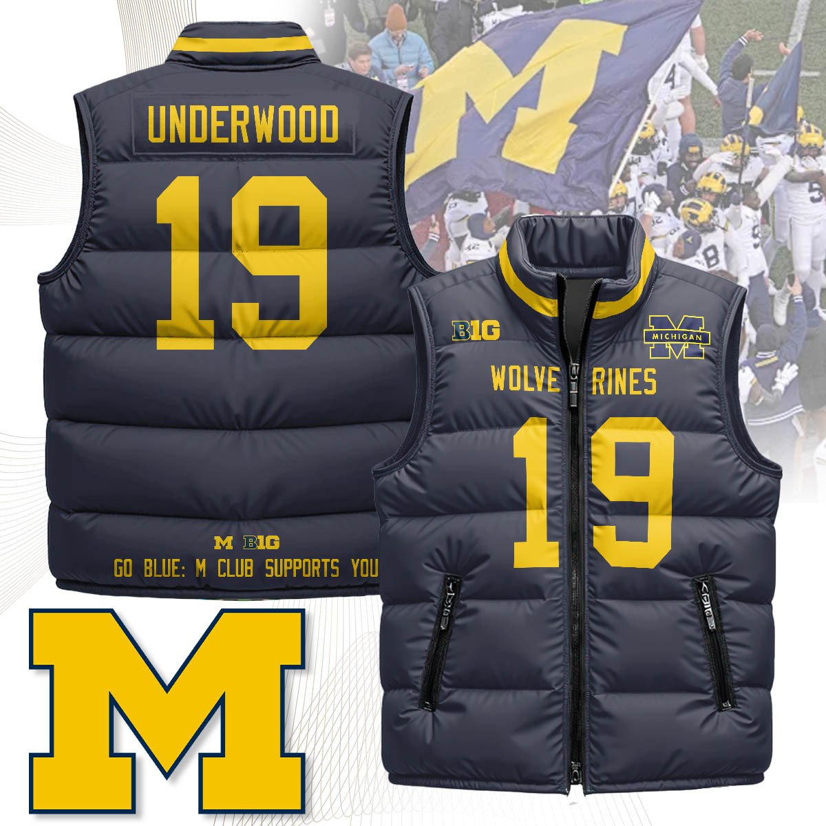 MICH Unisex Puffer Vest
