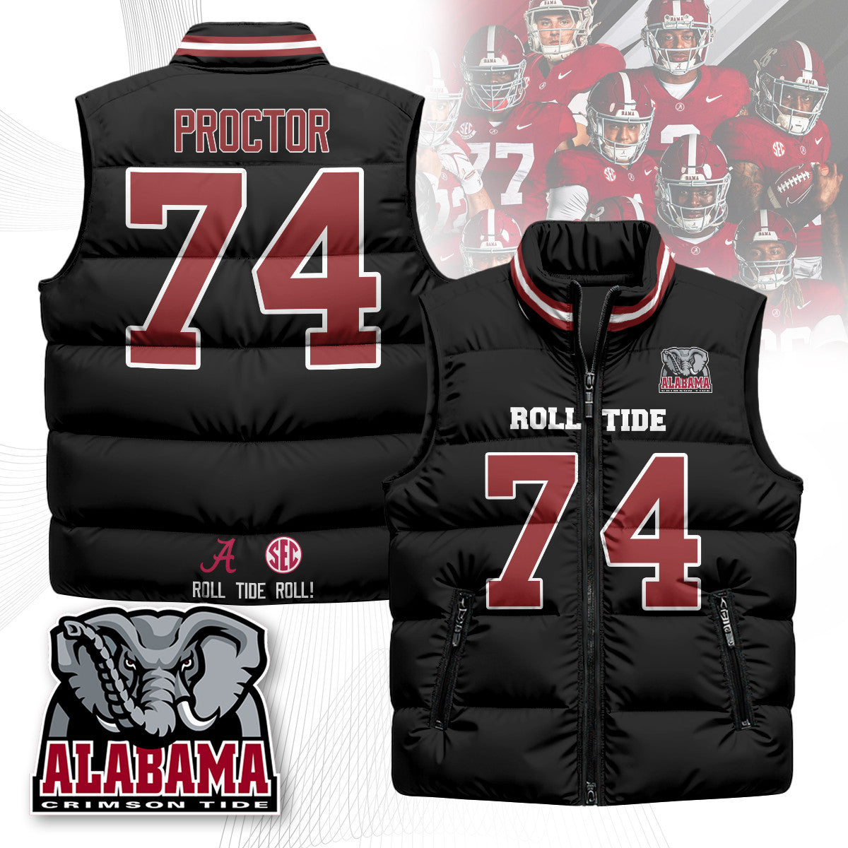 BAMA Unisex Puffer Vest