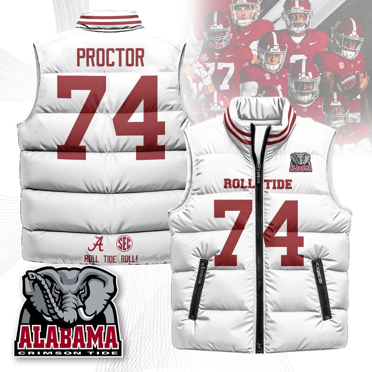 BAMA Unisex Puffer Vest