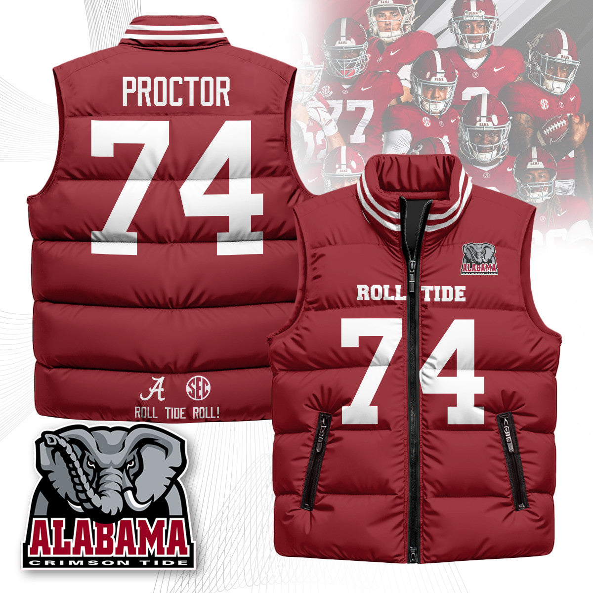 BAMA Unisex Puffer Vest