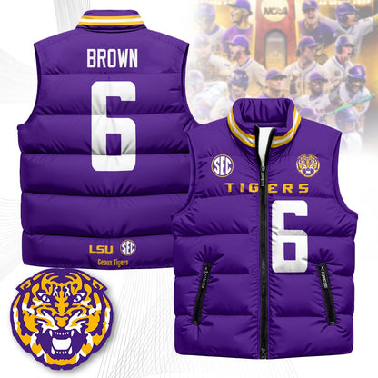LSU Unisex Puffer Vest