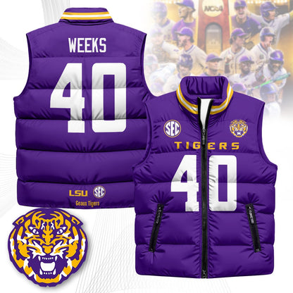 LSU Unisex Puffer Vest