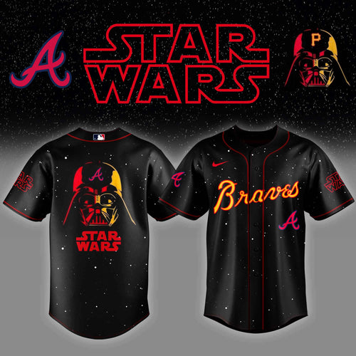 ATL  x Stars Wars Night Baseball Jersey Editions Limited - Printed