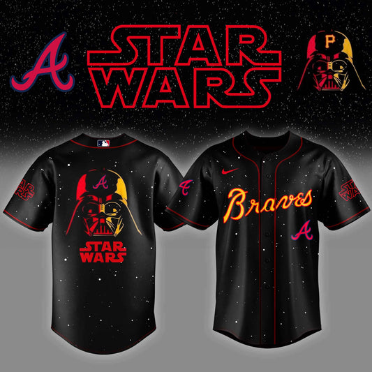 ATL  x Stars Wars Night Baseball Jersey Editions Limited - Printed