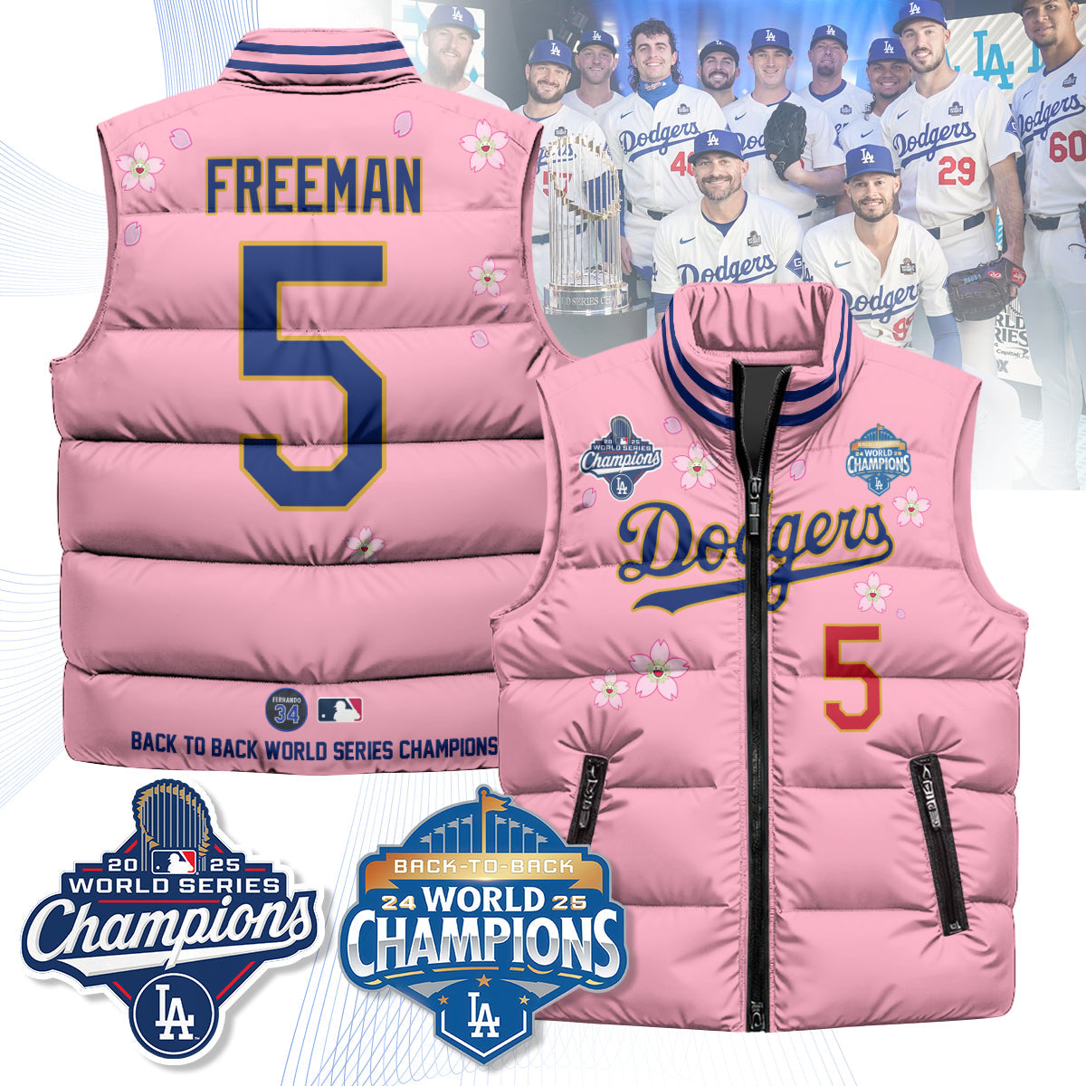 LAD Tokyo 2025 World Series Champions Puffer Vest