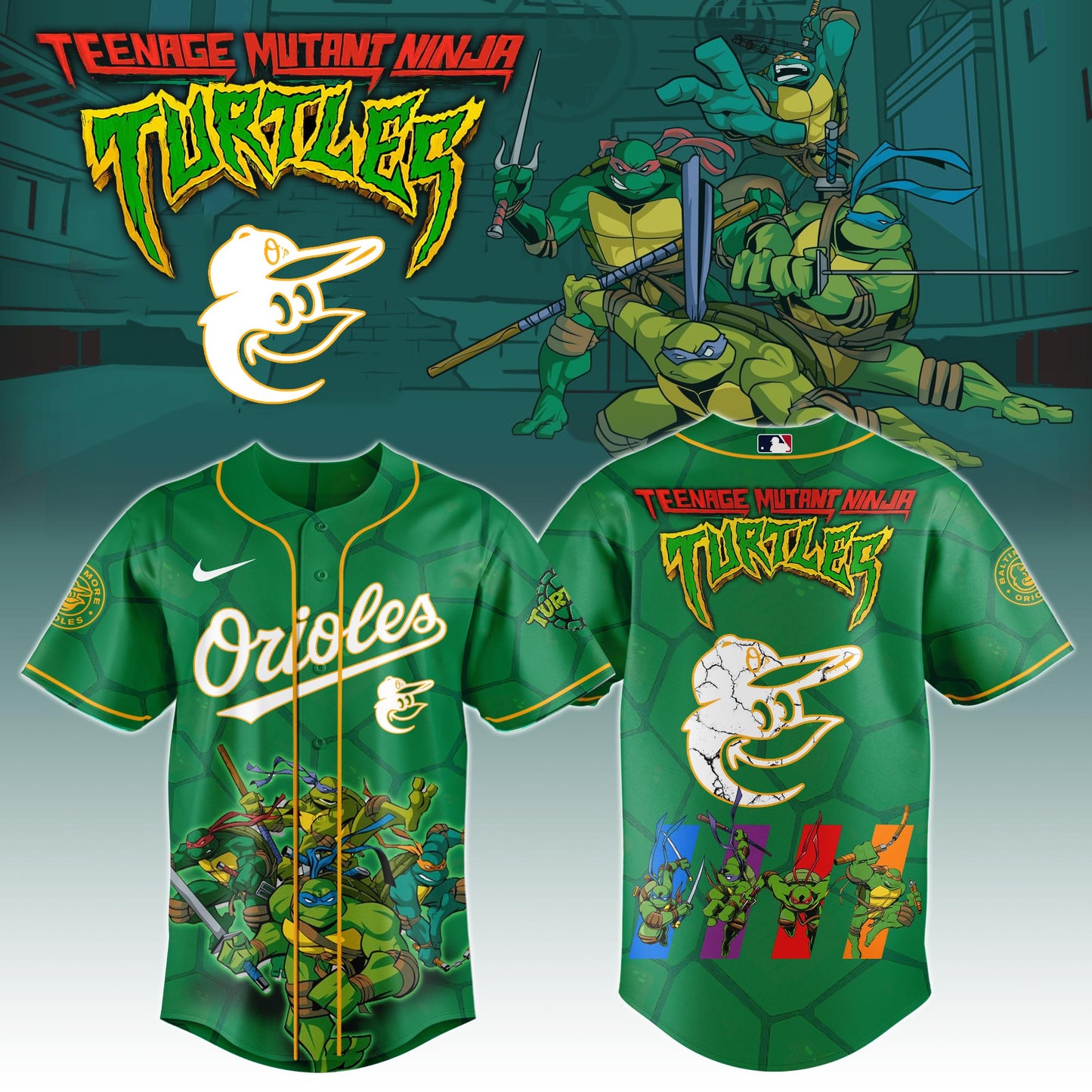BAL x Ninja Turtles Night Game Limited Edition Printed Jersey 2025
