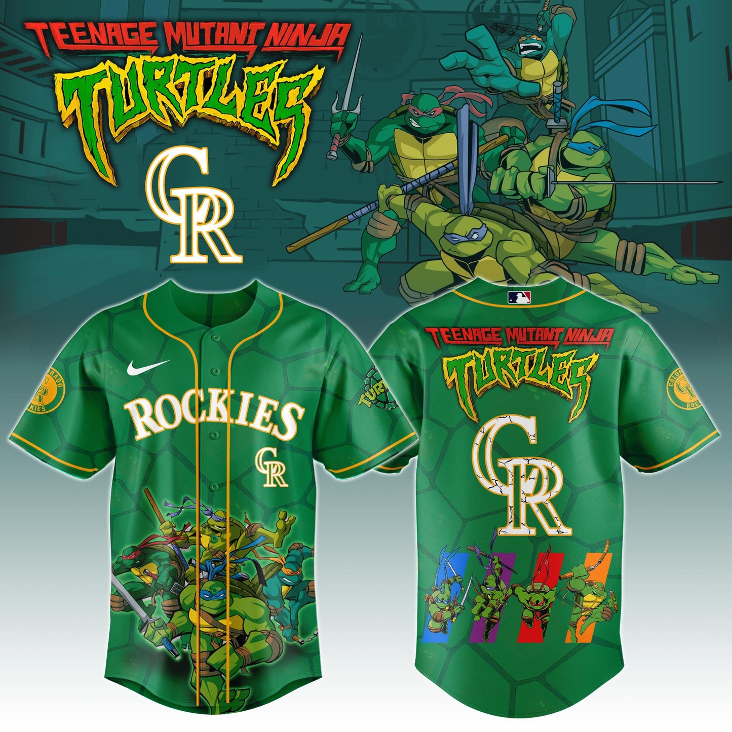 COL x Ninja Turtles Night Game Limited Edition Printed Jersey 2025