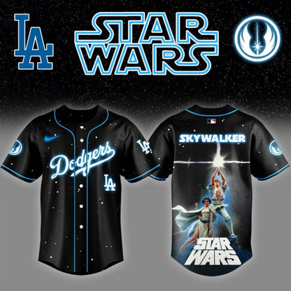 LAD x Stars Wars Luke Skywalker Game Night Baseball Jersey Editions Limited v4 - Printed