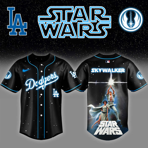 LAD x Stars Wars Luke Skywalker Game Night Baseball Jersey Editions Limited v4 - Printed