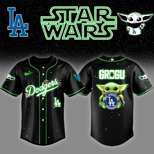 LAD x Stars Wars Grogu Night Baseball Jersey Editions Limited v3 - Printed
