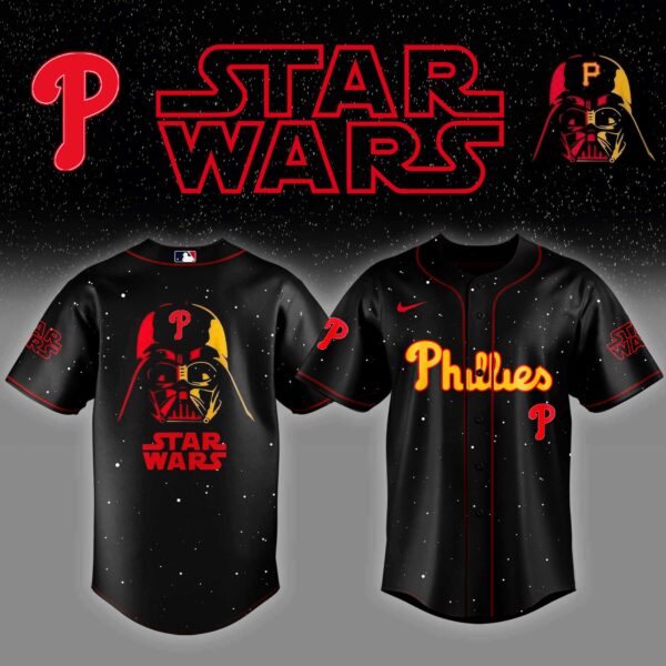 PHI x Stars Wars Night Baseball Jersey Editions Limited - Printed