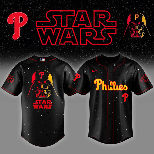 PHI x Stars Wars Night Baseball Jersey Editions Limited - Printed
