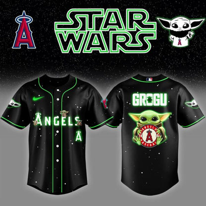 LAA x Stars Grogu Vader Night Baseball Jersey Editions Limited v3 - Printed