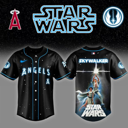 LAA x Stars Luke Skywalker Game Night Baseball Jersey Editions Limited v4 - Printed