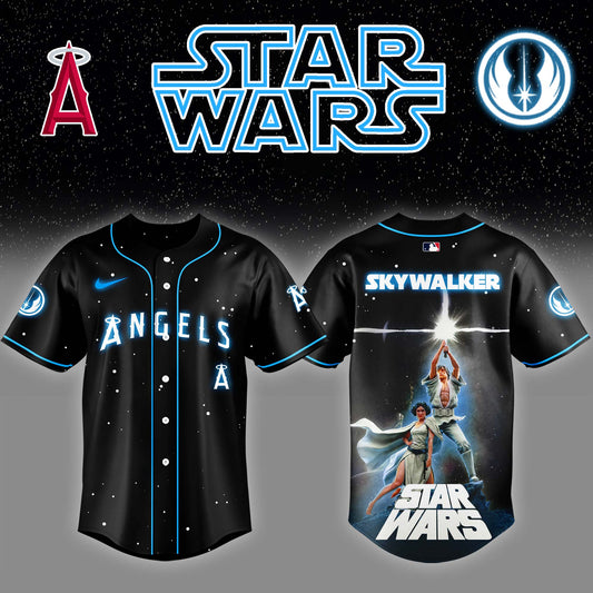 LAA x Stars Luke Skywalker Game Night Baseball Jersey Editions Limited v4 - Printed