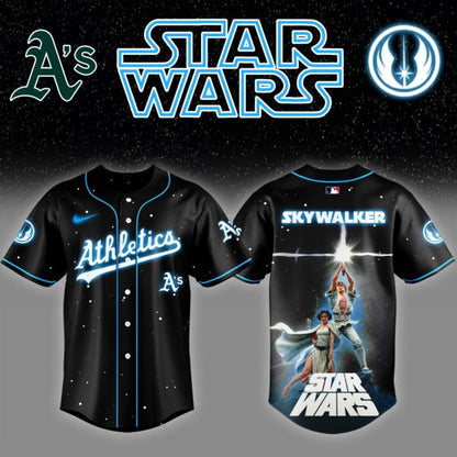 Athletics x Stars Wars Luke Skywalker Game Night Baseball Jersey Editions Limited v4 - Printed