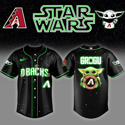 ARI x Stars Wars Grogu Night Baseball Jersey Editions Limited v3 - Printed
