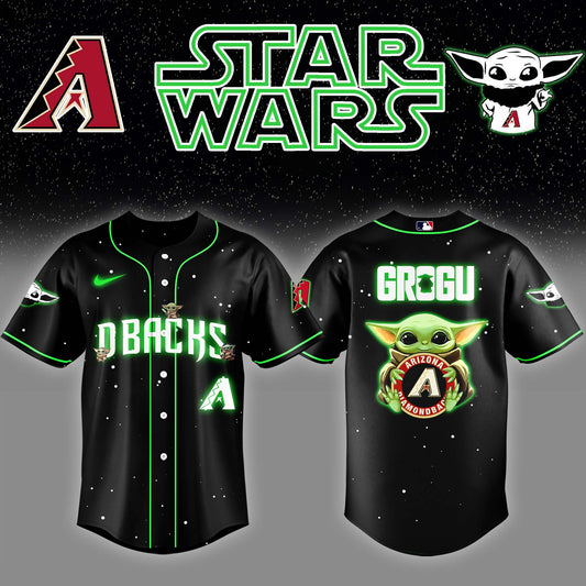 ARI x Stars Wars Grogu Night Baseball Jersey Editions Limited v3 - Printed