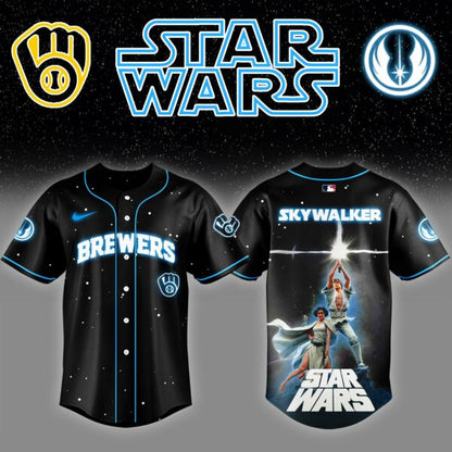 MIL x Stars Wars Luke Skywalker Game Night Baseball Jersey Editions Limited v4  - Printed