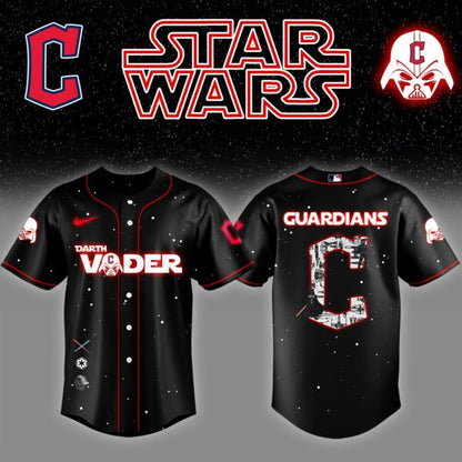 CLE x Stars Wars Darth Vader Night Baseball Jersey Editions Limited v2 - Printed