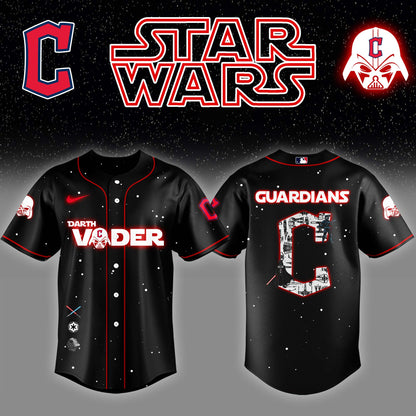 CLE x Stars Wars Darth Vader Night Baseball Jersey Editions Limited v2 - Printed