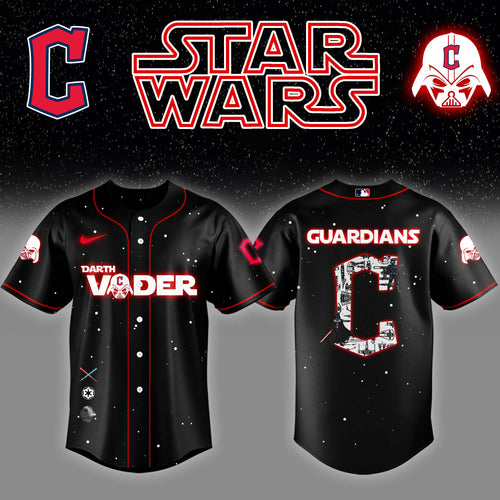 CLE x Stars Wars Darth Vader Night Baseball Jersey Editions Limited v2 - Printed