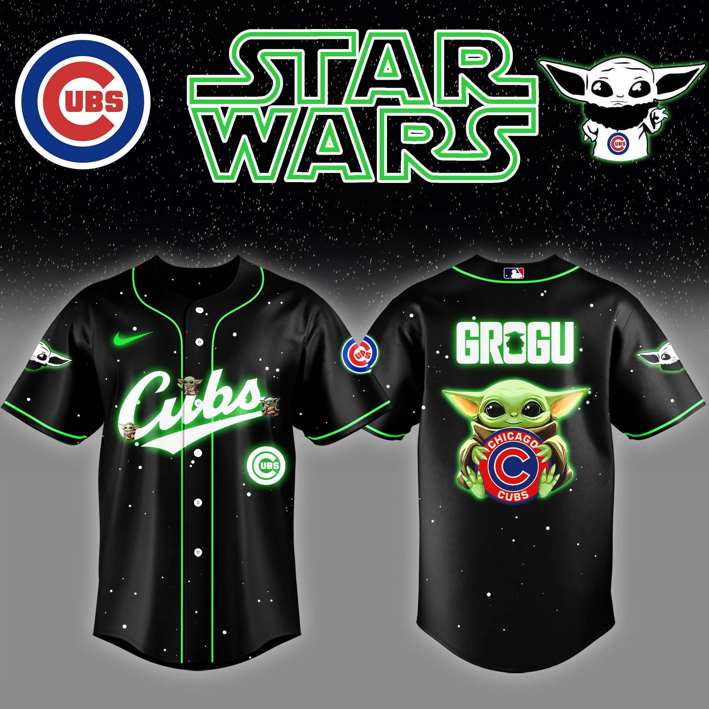 CHC x Stars Wars Darth Grogu Baseball Jersey Editions Limited v3 - Printed
