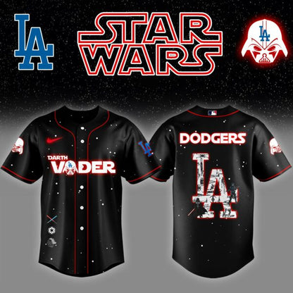 LAD x Stars Wars Darth Vader Night Baseball Jersey Editions Limited v2 - Printed